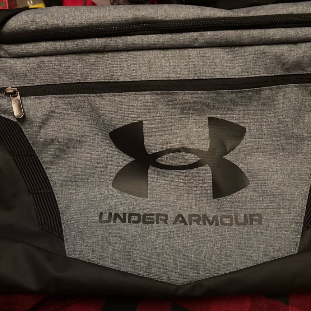 Under Armour Grey and Black Men's Duffel Bag